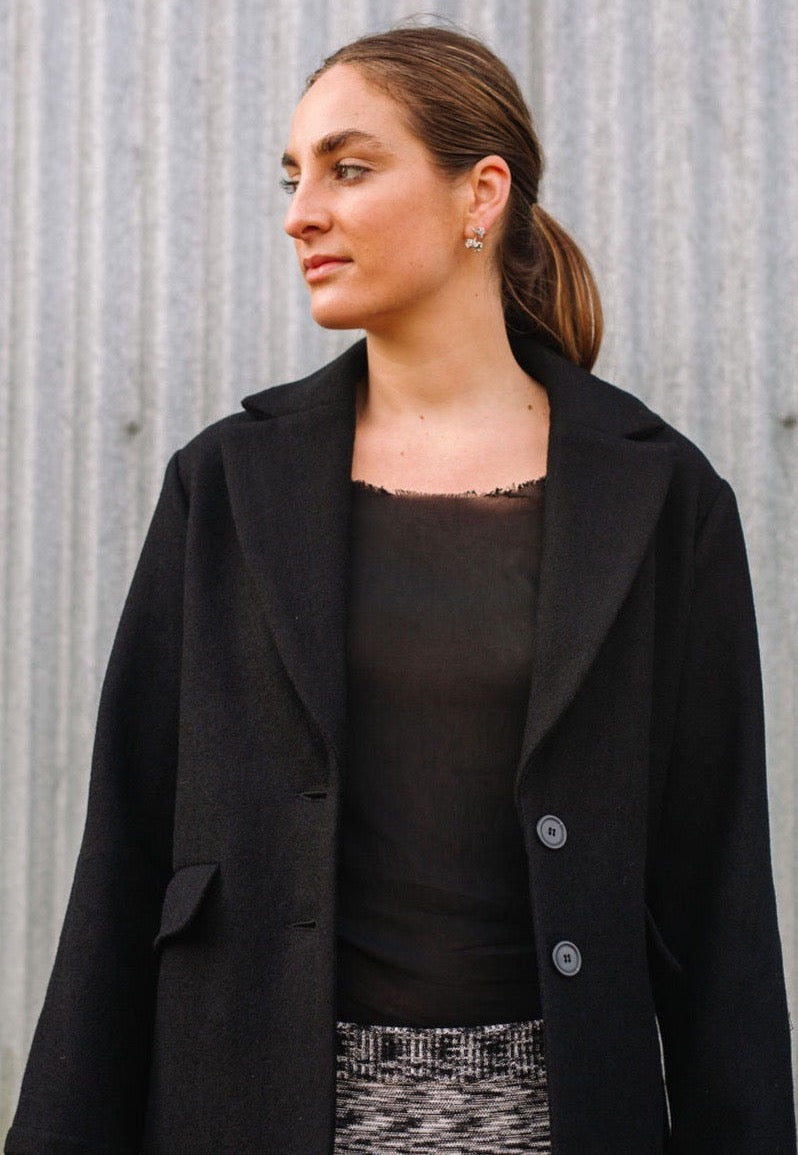 Holland Wool Blazer - Black