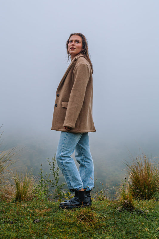 Luxe Holland Wool Blazer - Camel