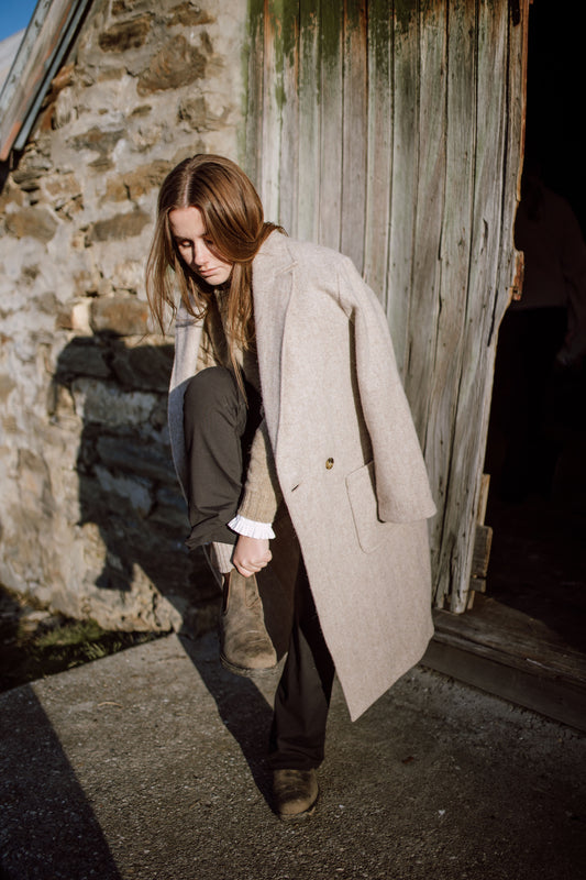 The Atér Original Wool Coat - Wheat