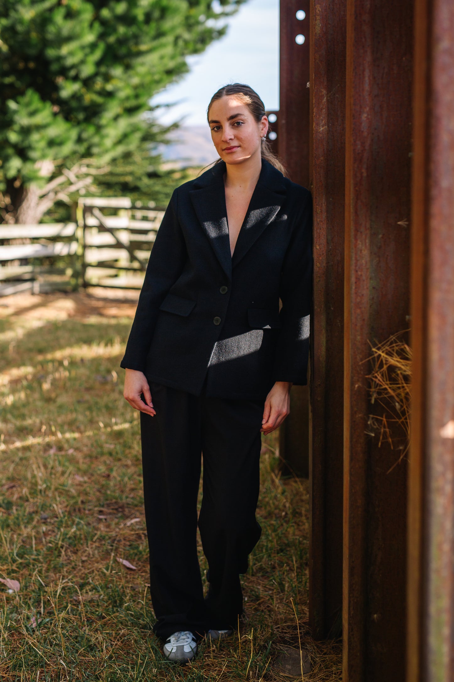 Holland Wool Blazer - Black